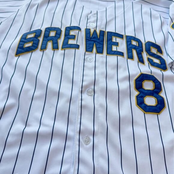 Milwaukee Brewers Ryan Braun #8 Jersey Authentic Majestic Y2K MLB Size 52 - Picture 3 of 7